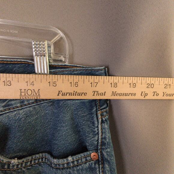 Levis 565 Jeans Mens 34x32 Blue Loose Straight 100% Cotton - Picture 4 of 8